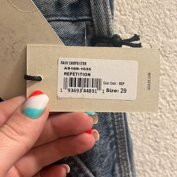✨AGOLDE Blue Rami Sz 29 Straight Leg Jeans✨ - Picture 8 of 11